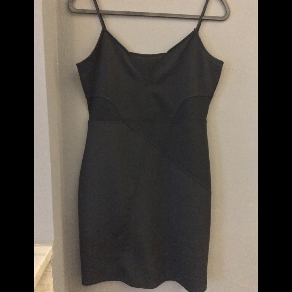 H&M Spaghetti-Strap Knit Dress with Mesh Detail